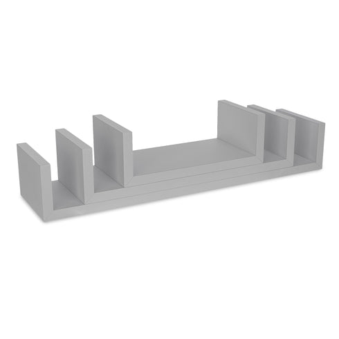 U-shaped Floating Shelves - Grey
